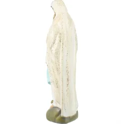 Palais du Rosaire Statue Notre Dame de Lourdes à paillettes en résine 28cm^ Statue De Notre Dame De Lourdes