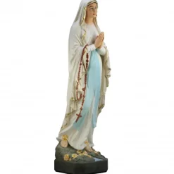 Palais du Rosaire Statue Notre Dame de Lourdes de 160cm décorée en Résine^ Statue De Grande Taille | Statue De Notre Dame De Lourdes