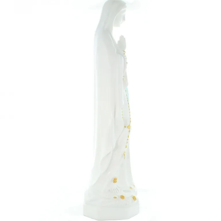 Palais du Rosaire Statue Notre Dame de Lourdes en résine 62cm^ Statue De Grande Taille | Statue De Notre Dame De Lourdes