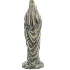 Palais du Rosaire Statue Notre Dame de Lourdes en bronze coulé à froid 20cm^ Statue Funéraire | Statue En Bronze Et Métal