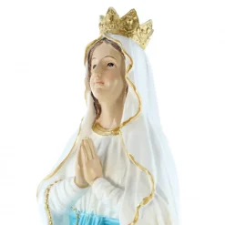 Palais du Rosaire Statue Notre Dame de Lourdes couronée en résine 40cm^ Statue De Notre Dame De Lourdes
