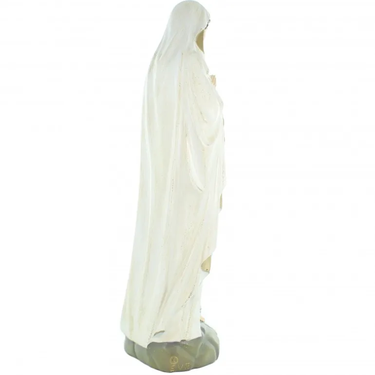 Palais du Rosaire Statue Notre Dame de Lourdes à paillettes 56cm^ Statue De Notre Dame De Lourdes