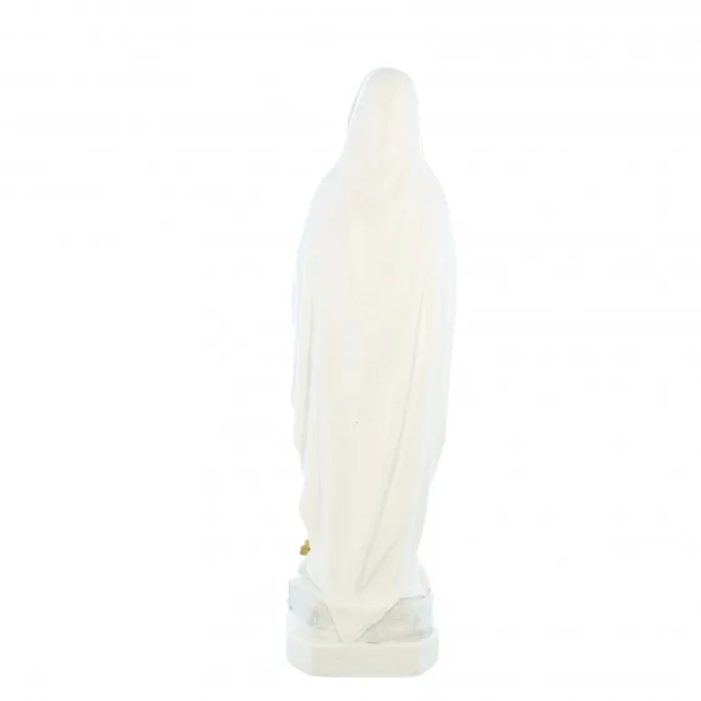 Palais du Rosaire Statue Notre Dame de Lourdes blanche et bleue de 20cm^ Statue De Notre Dame De Lourdes