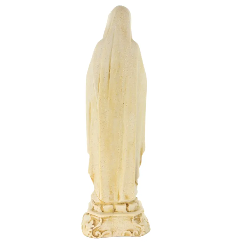 Palais du Rosaire Statue Notre Dame de Lourdes pierre et résine 40cm^ Statue De Notre Dame De Lourdes