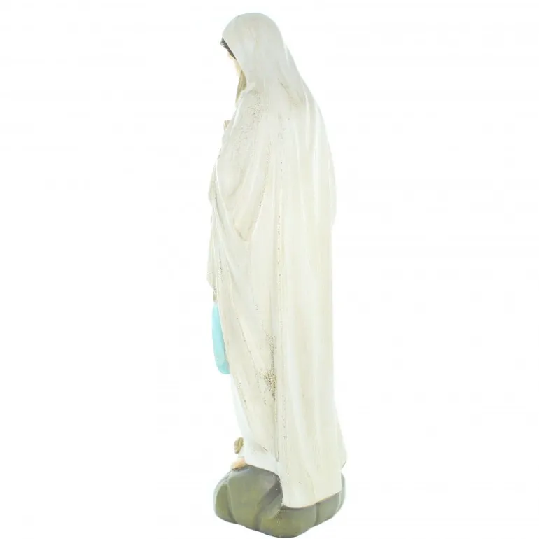 Palais du Rosaire Statue Notre Dame de Lourdes à paillettes 56cm^ Statue De Notre Dame De Lourdes