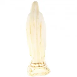 Palais du Rosaire Statue Notre Dame de Lourdes en pierre et résine beige 30cm^ Statue De Notre Dame De Lourdes
