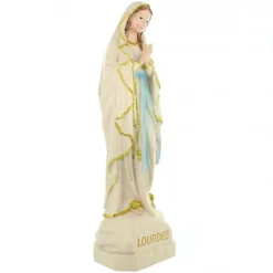 Palais du Rosaire Statue Notre Dame de Lourdes à paillettes 40cm^ Statue De Notre Dame De Lourdes
