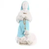 Palais du Rosaire Statue résine de Sainte Bernadette blanche et bleue de 6cm^ Statue De Sainte Bernadette