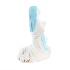 Palais du Rosaire Statue résine de Sainte Bernadette blanche et bleue de 6cm^ Statue De Sainte Bernadette