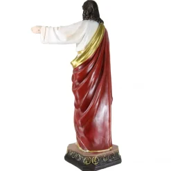 Palais du Rosaire Statue Sacré Coeur de Jésus de 60cm en résine^ Sacré-Coeur De Jésus | Statue De Grande Taille
