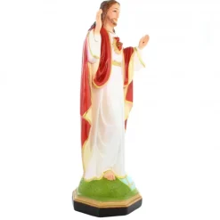 Palais du Rosaire Statue Sacré Coeur Jésus de Montmartre en résine 40cm^ Sacré-Coeur De Jésus