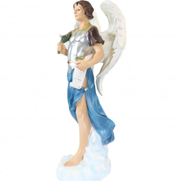 Palais du Rosaire Statue Saint Gabriel de 45cm en résine^ Autres Statues De Saints | Statue Ange