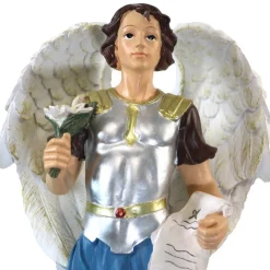 Palais du Rosaire Statue Saint Gabriel de 45cm en résine^ Autres Statues De Saints | Statue Ange