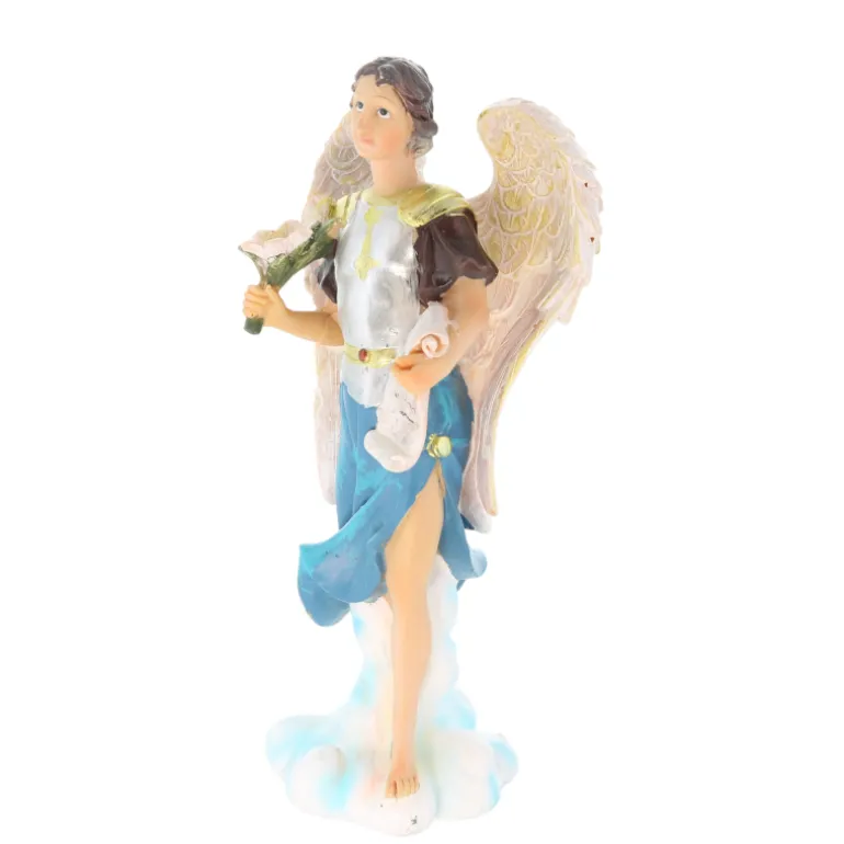 Palais du Rosaire Statue Saint Gabriel en résine 20cm^ Statue Ange | Autres Statues De Saints