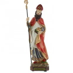 Palais du Rosaire Statue Saint Nicolas en résine 22cm^ Autres Statues De Saints