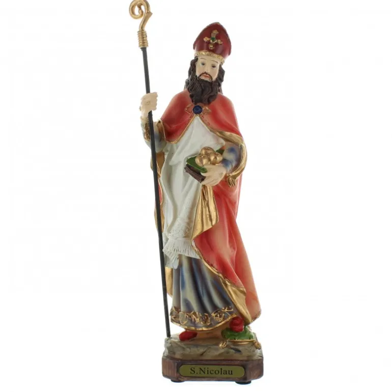 Palais du Rosaire Statue Saint Nicolas en résine 22cm^ Autres Statues De Saints