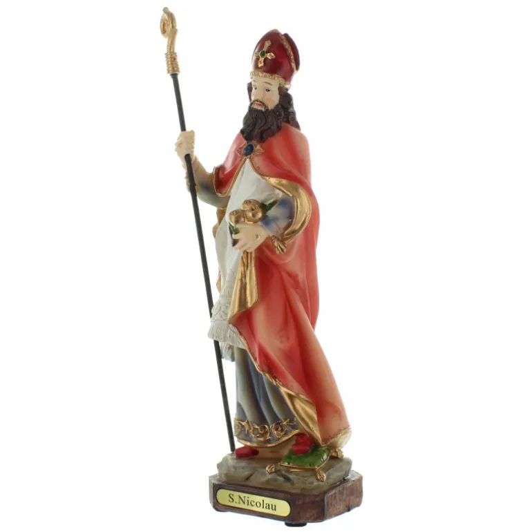 Palais du Rosaire Statue Saint Nicolas en résine 22cm^ Autres Statues De Saints
