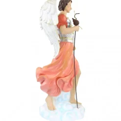 Palais du Rosaire Statue Saint Raphaël de 45cm en résine^ Autres Statues De Saints | Statue Ange