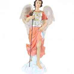 Palais du Rosaire Statue Saint Raphaël de 45cm en résine^ Autres Statues De Saints | Statue Ange