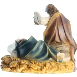 Palais du Rosaire Statue Sainte Famille avec Marie qui dort en résine 10cm^ Statue De La Sainte Famille