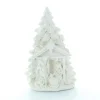 Palais du Rosaire Statue Sainte Famille devant un sapin 15 cm^ Décoration De Noël