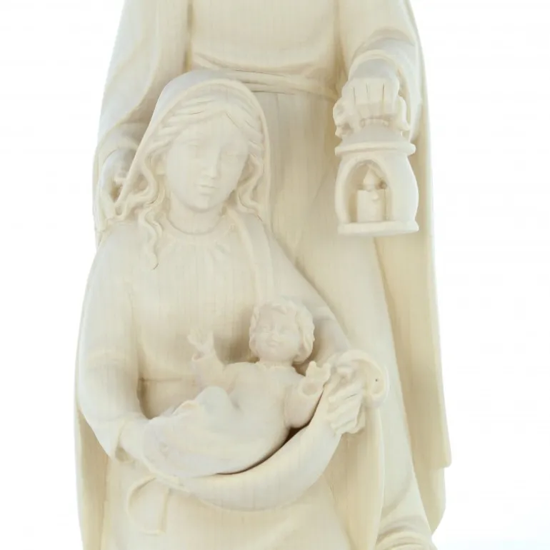 Palais du Rosaire Statue Sainte Famille en bois d'érable de 30 cm^ Statue En Bois | Statue De La Sainte Famille