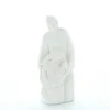 Palais du Rosaire Statue Sainte Famille épurée en résine blanche 12 cm^ Décoration De Noël | Statue De La Sainte Famille