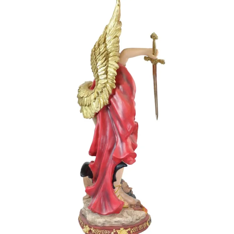 Palais du Rosaire Statue St Michel résine 60cm^ Statue Ange | Statue De Saint Michel