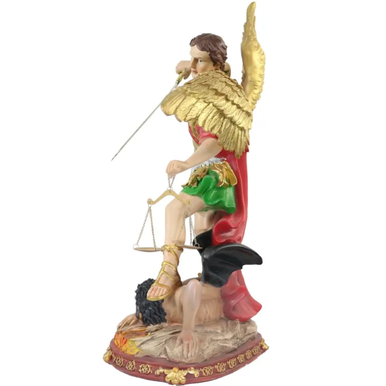 Palais du Rosaire Statue St Michel résine 60cm^ Statue Ange | Statue De Saint Michel