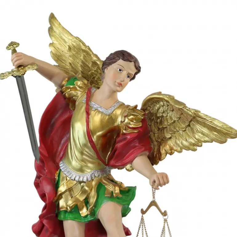 Palais du Rosaire Statue St Michel résine 60cm^ Statue Ange | Statue De Saint Michel