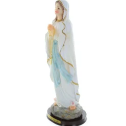 Palais du Rosaire Statue Vierge Marie décorée en résine 30 cm^ Statue De Notre Dame De Lourdes