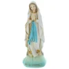 Palais du Rosaire Statue Vierge Marie en résine colorée sur rocher 8 cm^ Statue De Notre Dame De Lourdes