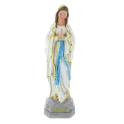 Palais du Rosaire Statue Vierge Marie en résine colorée style antique 20 cm^ Statue De Notre Dame De Lourdes