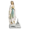 Palais du Rosaire Statue Vierge Marie et Basilique de Lourdes en résine 14 cm^ Statue De Notre Dame De Lourdes