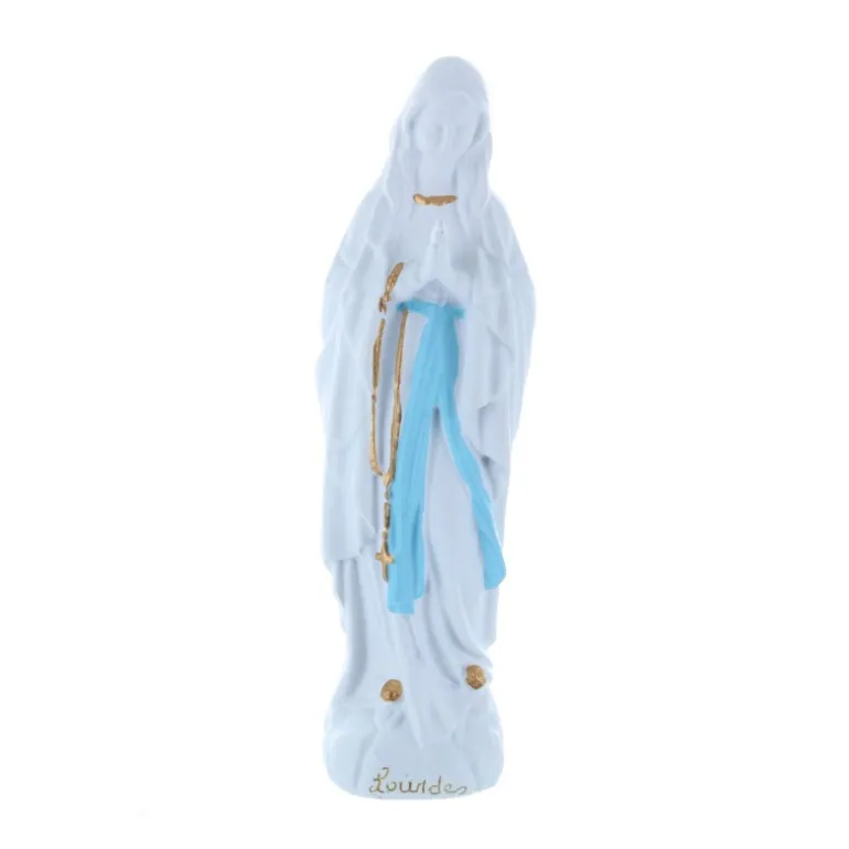 Palais du Rosaire Statue Vierge Marie épurée en résine pour extérieur 20 cm^ Statue Pour Extérieur