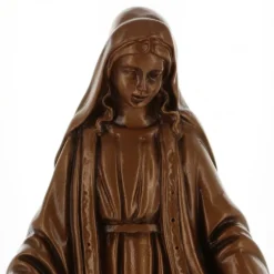 Palais du Rosaire Statue Vierge Miraculeuse en résine effet bronze 30cm^ Statue Vierge Miraculeuse