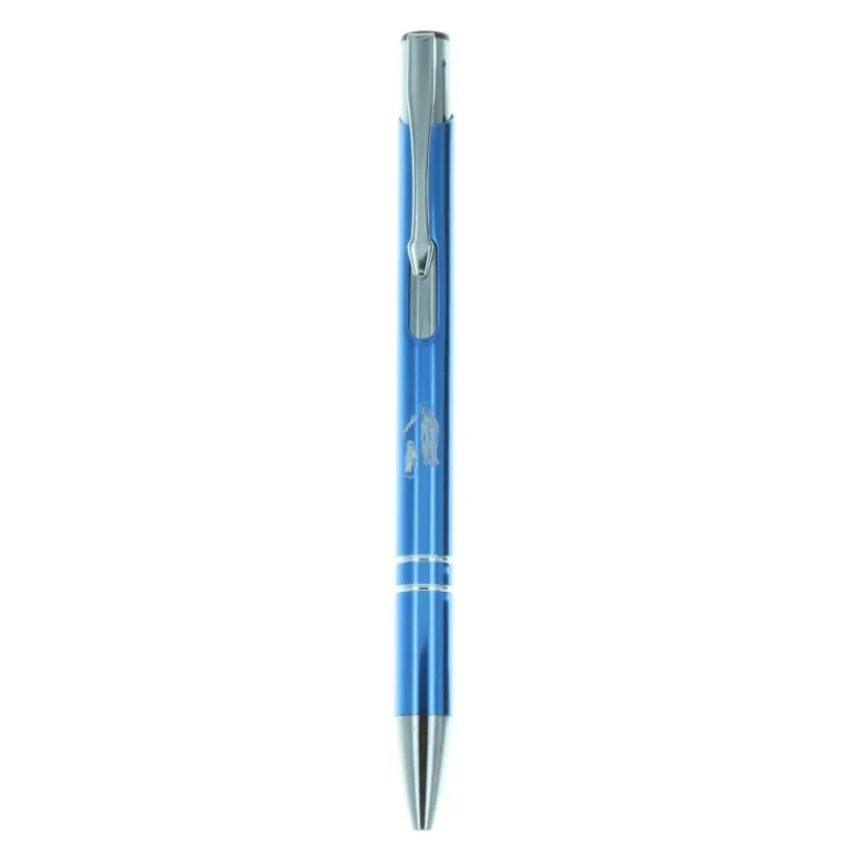 Palais du Rosaire Stylo de Lourdes en bleu et argenté^ Bloc Et Stylo