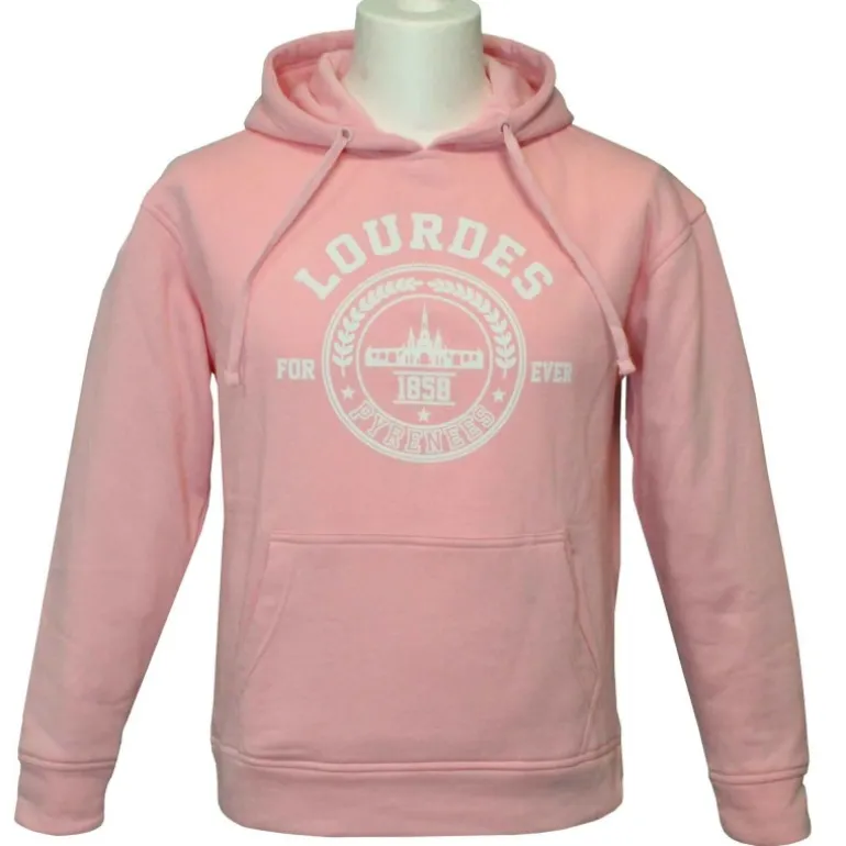 Palais du Rosaire Sweat shirt Lourdes Forever en rose^ Vêtement