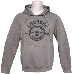 Palais du Rosaire Sweat-shirt unisexe gris Lourdes forever^ Vêtement