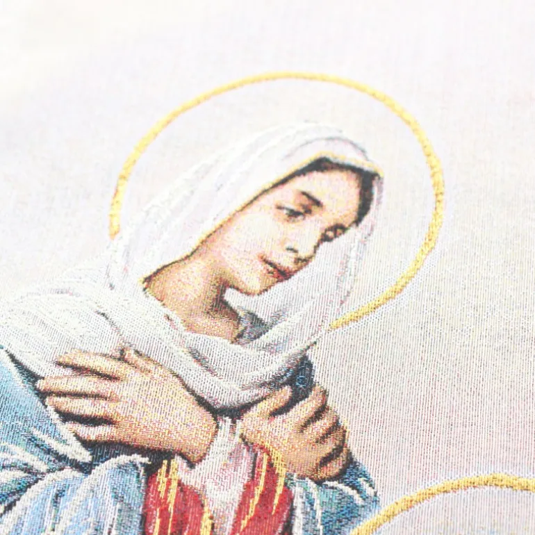 Palais du Rosaire Tenture Brodée de la Sainte Famille^ Cadre Religieux