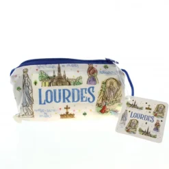 Palais du Rosaire Tote bag pliable vues de Lourdes 40x40 cm^ Sac